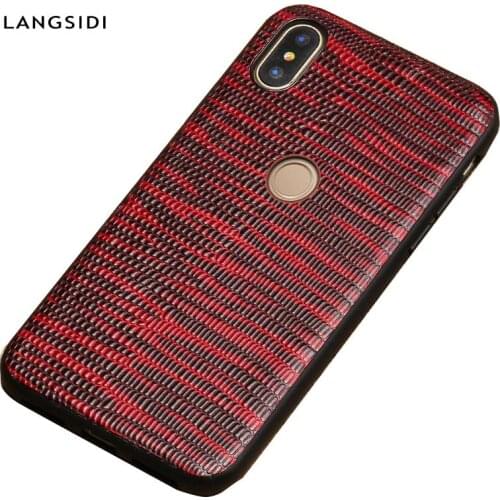 Genuine Leather case For Xiaomi Mi 10 Pro 9 SE 8 Lite A2 A3 Note 10 Luxury Lizard Grain back cover For Redmi Note 8 Pro 8T 7 5