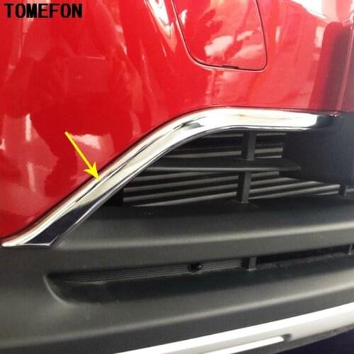 For Chevrolet Trax 2014 2015 ABS Chrome Front Center Grille Around Trim Racing air Grills Trim Decorative 2pcs