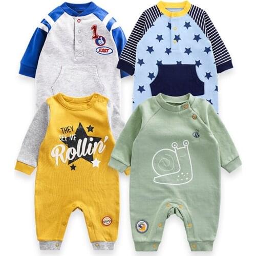 Newborn Baby winter clothes 2/3pcs baby boys girls rompers long Sleeve clothing roupas infantis menino Overalls Costumes Cotton
