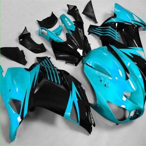 Inejction mold Fairing kit for KAWASAKI Ninja ZX14R 2006 2007 2008 2009 2011 ZX14R 06 07 08 09 10 11 blue black ABS Fairings set