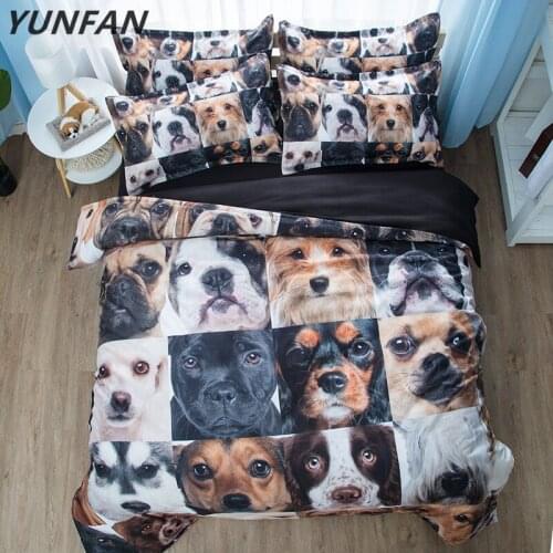 3d Husky dog bedding set grey bed linens 3pc comforter cover queen king twin single sizes adult boys animals print bedspreads