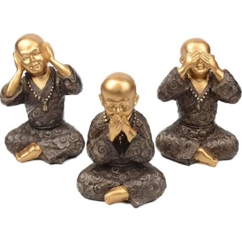 Suit, Shami, Little Monk Statue Buddhism Supplies, Resin Crafts, Home Living Room Decoration Car, Holiday Gift, Desk Decoration