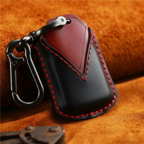 EASYANT Leather Key Cover Case Bag Keyless Fit for Honda Leather Key Cover