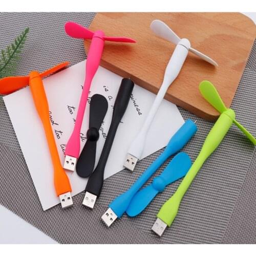 1pc colourful Micro USB Mini Fan For Flexible Summer Gadget For Tablet Power Bank Laptops As Small giftsat parties Send people