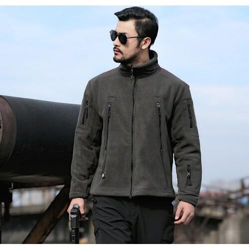 New Winter Men soft shell jacket Outdoor Thick Fleece warm Military Tactics coat camping climbing hunting windproof outerwear