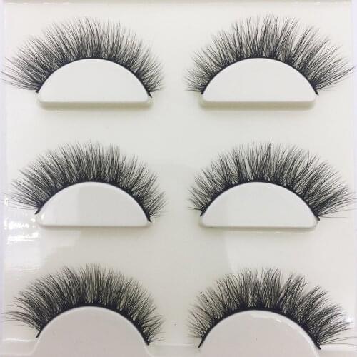 14 Style 10/50 Boxes 3 Pairs Natural 3D Mink False Eyelashes Make Up Soft Fake Eye Lashes Faux Cils Beauty Makeup Wholesale X08