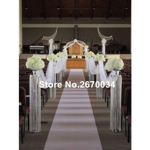 New style Acrylic Crystal Wedding Flower Ball Holder Table Centerpiece wedding road lead decoration walkway props senyu01023