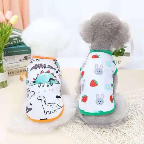 Dog Clothes Small Dogs S-XXL Simple Puppy Dog Accessory Cat T-shirt Striped Pet Vest Sleeveless Solid Summer Clothes Dog Shirt