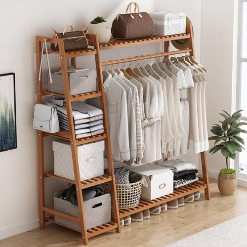 Simple indoor hanger network bedroom floor-to-ceiling living room door home space-saving solid wood multifunctional coat rack