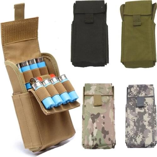 Tactical Airsoft Molle 25 Round 12GA 12 Gauge Ammo Shells Shot gun Reload Magazine Pouche Bag Hunting Tool Ammo Bag Accessories