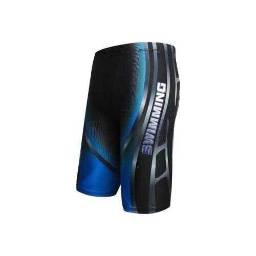 Boys Swim Trunks Waterproof Quick Dry Bathing Suit Man Diving Long Swimsuit Boxer Briefs Gay Beach Shorts Wear