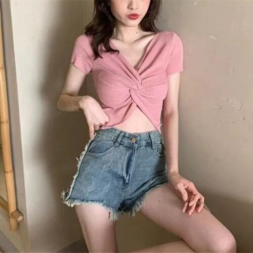 Женские трикотажные футболки Wendy moon China At AliExpress