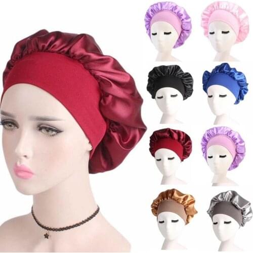 Womens Satin Bonnet Satin Cheveux Nuit Night Sleep Cap Hair Care Satin Bonnet Nightcap For Women Men Unisex Cap Bonnet De Nuit
