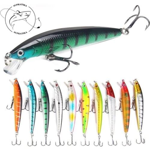 10Pcs/lot 10cm 7.5g Hard Aritificial Wobblers Minnow Fishing Bait Lure Floating Pesca Bait Fish Lures For Ocean Rilver