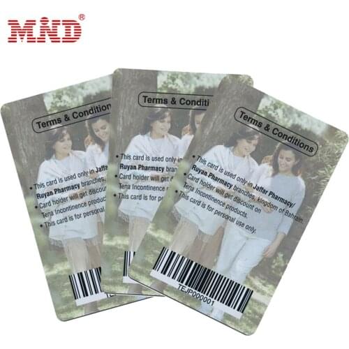 1000PCS 128 barcode card Custom PVC Card for supermarket and shopping membership card customized printing