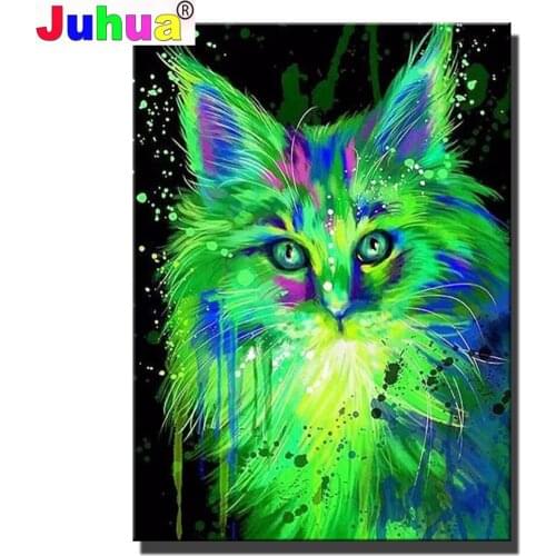 Animal Pattern 5D Diamond Painting,Cat picture,full,square,round diamond embroidery mosaic Puzzle diamond diy,home Decoration