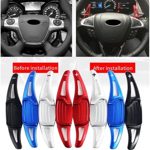 Auto Car Steering Wheel Shift paddle Shifter Extension For Ford Mondeo 2013-2019 & For Taurus 2015-2019 & For Ford Edge 2015-19