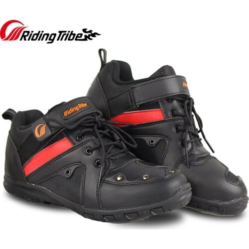 Men Woman Motorcycle Boots Motorbike Motocross Off-Road Riding Shoes Anti Collision Moto Rider Biker Feet Protective Shoes A006