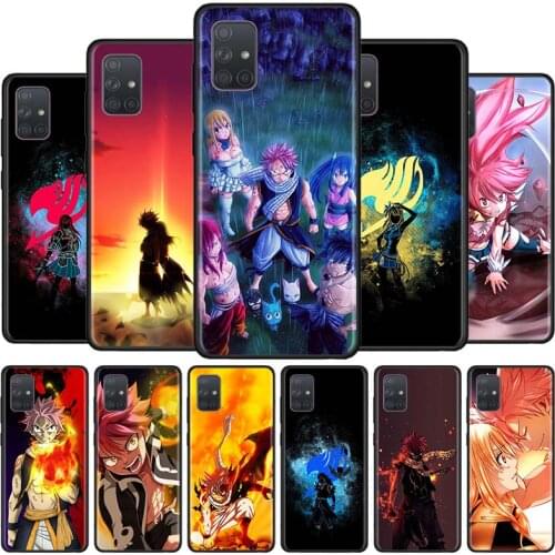 Phone Cover For Samsung Galaxy A51 A71 A21S A31 A41 A11 A01 Black Soft Smartphone Case Anime Manga Fairy Tail