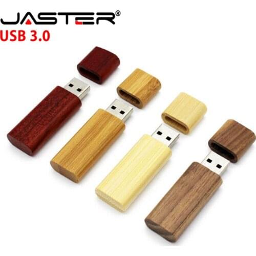 JASTER USB 3.0 High speed Wooden flash drive pen driver wood chips pendrive 8GB 16GB 32GB 64GB creativo personal LOGO