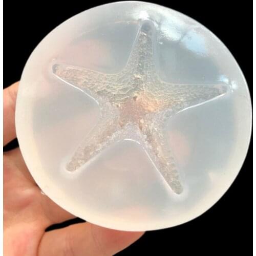 Fondant Epoxy Mold Starfish DIY Mobile Phone Shell Key Pendant Decorative Epoxy Mold 15-463