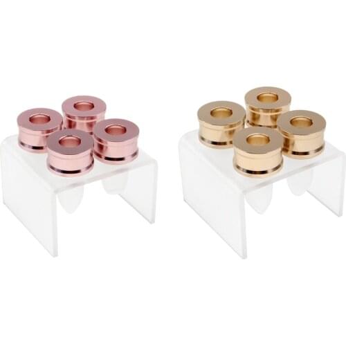 Lipstick Mold Rings Mould Holder Lip Balm Homemade Silicone Stand Lipstick DIY Mould Crafts Tools Set Gold-Nail Kit