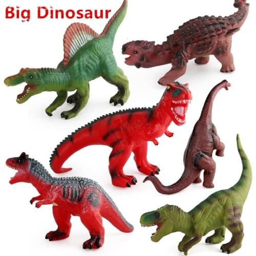 Big Sounding Dinosaur Toys Soft Rubber Filling Stuffed Animals Tyrannosaurus Dinosaur Model Washable Dragon Toy Boys Gift