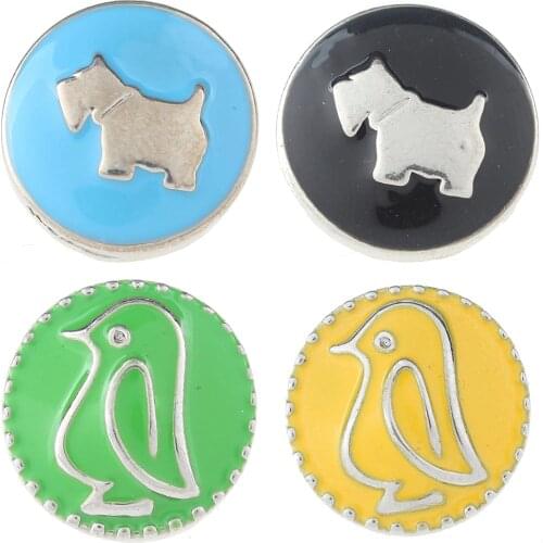 JaynaLee 18-20mm Metal Ginger Snap Button Fit Ginger Snaps Bracelets Jewelry for women men gifts GJS4617