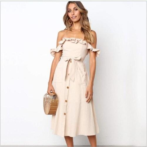 Jsfly Summer Dresses With Buttons