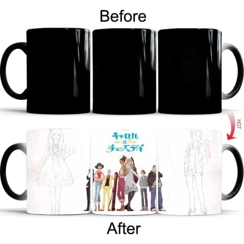 CAROL & TUESDAY Coffee Mugs Color Changing Ceramic Mugs Cup Best Gift Mug for Friends