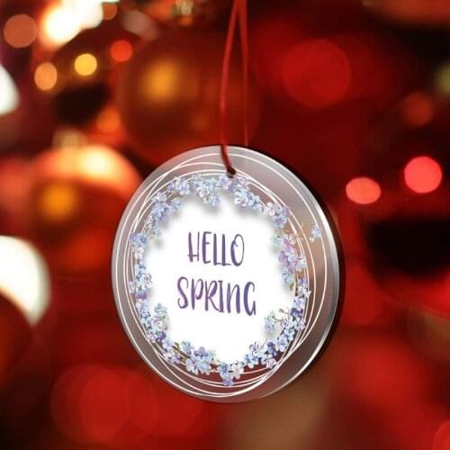 50Pcs Acrylic Circle Blanks Clear Acrylic Round Keychain Pendant Jewelry Making Dropshipping