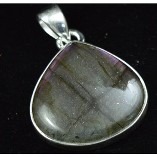 Labradorite Pendant 925 Sterling Silver, 30.9 mm, MHBAP6169