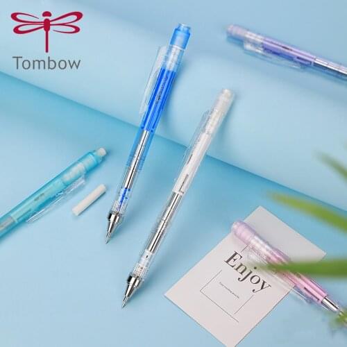 New Japan Tombow mono Transparent Frosted Mechanical Pencil 0.3/0.5mm Shake Pen Low Center of Gravity