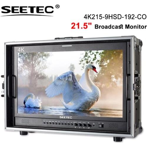 Seetec 4K215-9HSD-192-CO 21.5 inch Monitor IPS Full HD 1920x1080 Carry-on Broadcast Monitor with 3G-SDI HDMI Director Suitcase