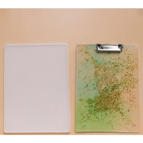 2021 New DIY Folder Resin Mold Crystal Epoxy Resin Drawing Board Mirror Silicone Mold for Resin