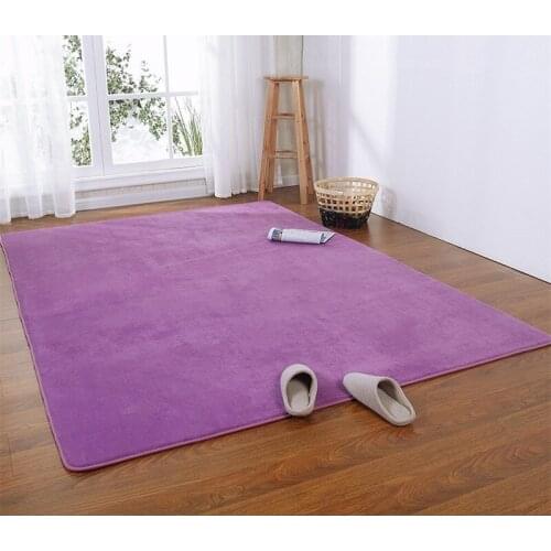 New Large Solid Suede Bathroom Carpet Sofa Mat Rugs 1pcs Quality Non-slip Bath Mat Floor Carpet Bedroom Rug Pads Tappeto Bagno