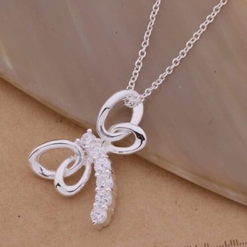 Wholesale High quality silver plated Fashion jewelry chains necklace pendant WN-113