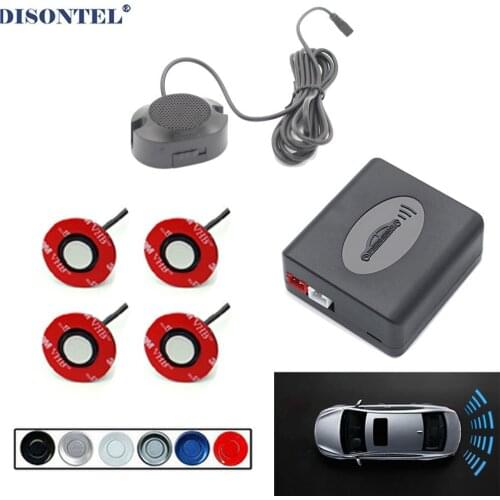 Original 13mm Flat Sensors Adjustable Depth 16mm Car Parking Sensor Assistance Backup Radar Buzzer System For Rear Bumper