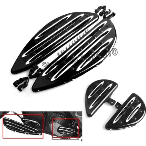 Motorcycle CNC Front Driver Floorboard Rear Passenger Pedal Foot Rest For Harley Touring Glide Softail Dyna Road King