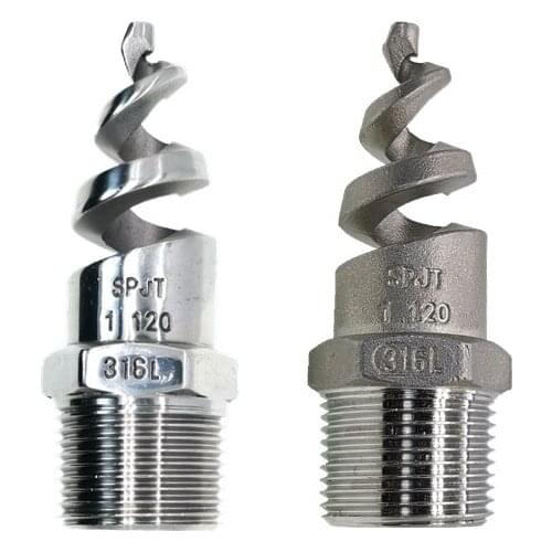 1/4'' - 2'' Spiral Cone Atomization Nozzle Spray Sprinkler 316 Stainless Steel Male Thread Water Pipe Fitting Joint Connector