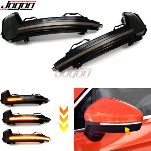 For VW Tiguan 2017 2018 LED Dynamic Turn Signal Blinker Side Rearview Mirror Indicator Light
