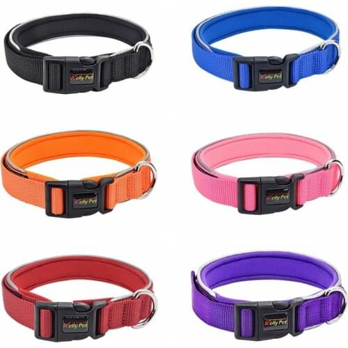 Reflective Dog Collar Pet Dog Collars Nylon Night Safety Dogs Collar For Small Medium Dogs Chihuahua Yorkie