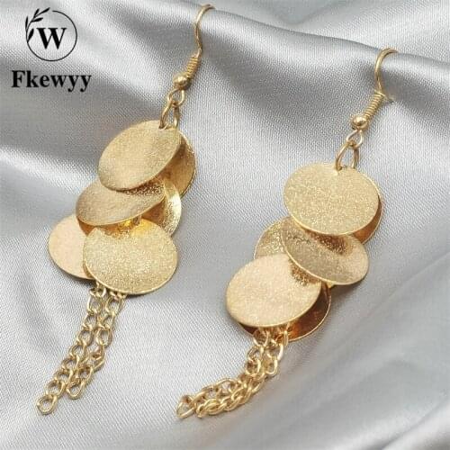 Fkewyy Trending Products 2021 Luxury Earrings For Women Fashion Dangle Earrings Gothic Accessories Designer Jewelry Wedding Girl