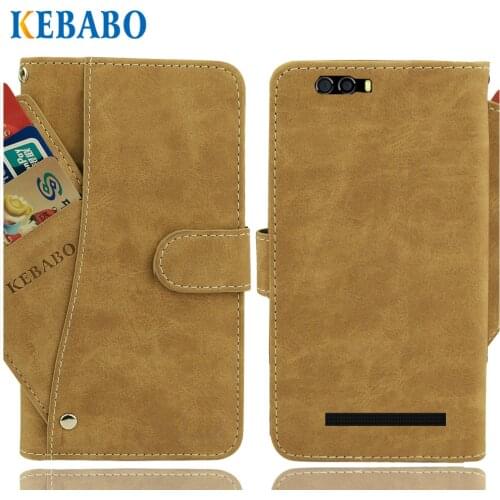 Vintage Leather Wallet Vertex Impress Lion dual cam (3G) Case 5" Flip 3 Front Card Slots Cases Cover Phone Protective Bags