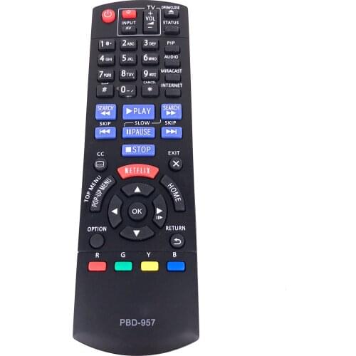 New Replacement For Panasonic Blu-ray DVD player Remote Control PBD-957 DMP-BD75 DMP-BD755 DMR-ES46 DMR-ES46V Fernbedienung