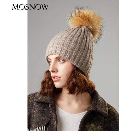 European and American hat women, autumn and winter fashion mohair knitted hat, bright silk vertical striped wild warm hat