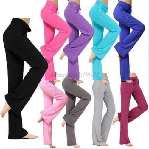 Womens Pants Sports Trousers Loose Gym Sweatpants Exercise Jogging Pants