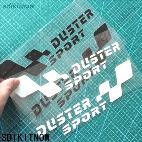 22x6cm 1 pair Car Body Windows Sports Racing Sticker Decal Styling For Renault duster accessories