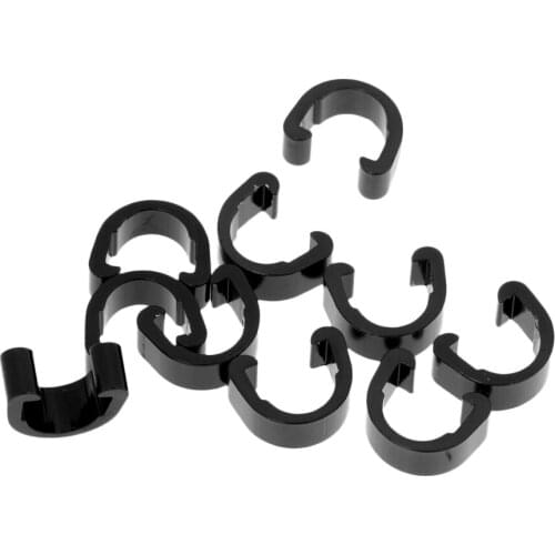 10Pcs Aluminum Alloy Bike Bicycle Brake Shifter Cable Buckle Cycling Housing Hose Guides C-Clip