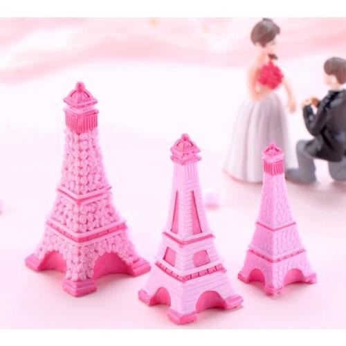 10pcs Micro Landscape Decoration Diy Fleshy Decoration Paris Tower Bonsai Resin Couple Eiffel Tower Small Ornaments Wholesale